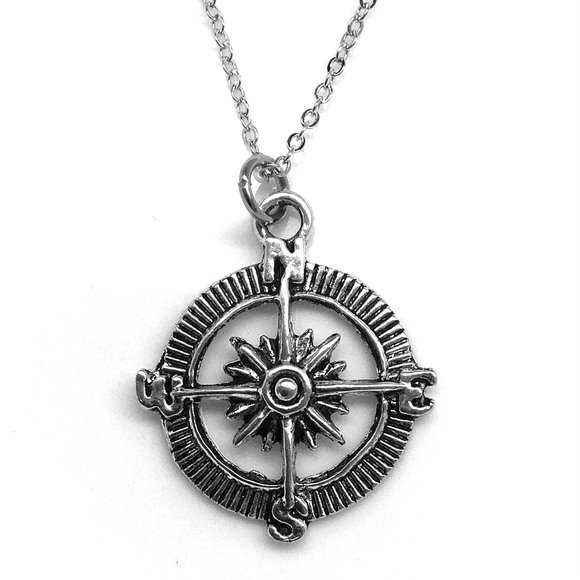 Miniature Compass Charm Necklace - Picture 1 of 1